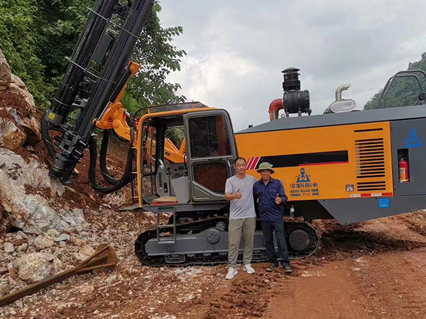Application of JUGONG open-pit drilling rig in construction industry